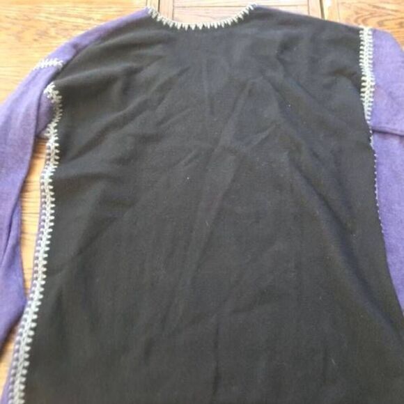 Johnny Was The Whipstitch V Neck Pullover ‑ Color Block cashmere wool blend sz L - Picture 5 of 5